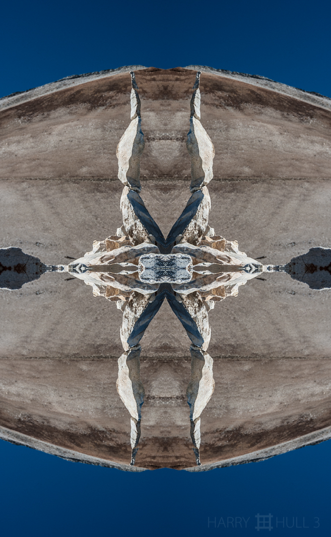 Balanced rocks: White Mountains. Photo of rocks balanced by the photographer, White Mountains, Inyo National Forest, California.
