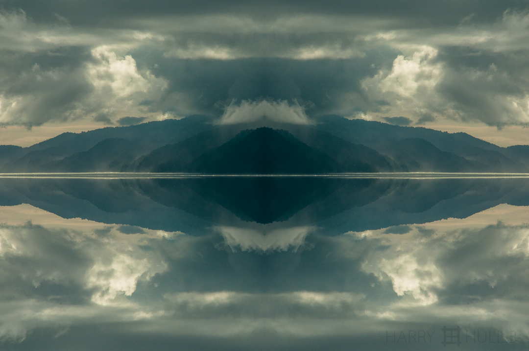 Coastal clouds. Photo of southern Pacific coast of Costa Rica on the Golfo Dulce, taken from Lapa Rios Lodge on the Osa Peninsula.