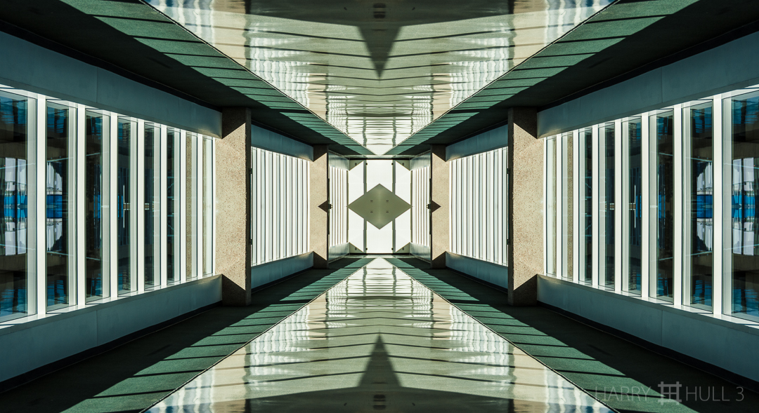 Terminal passageway. Photo of corridor in the Houston International Airport terminal building, Houston, Texas.
