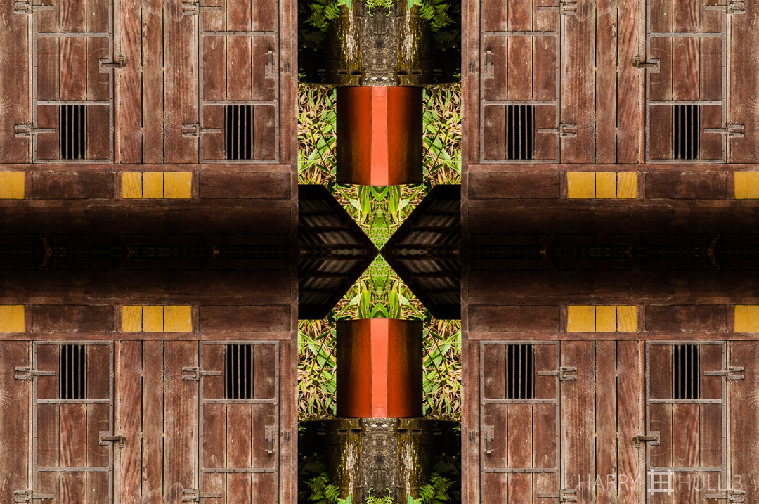 Rural lockup. Photo of small wooden jail at Las Alturas, a large private nature reserve in the southern Pacific highlands of Costa Rica.
