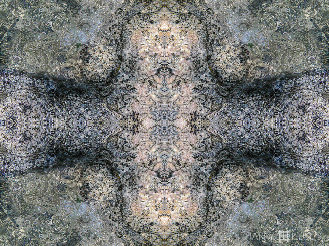 Granite/water. Photo of water flowing over shallow granite in Tanaya Creek, Yosemite National Park, California.