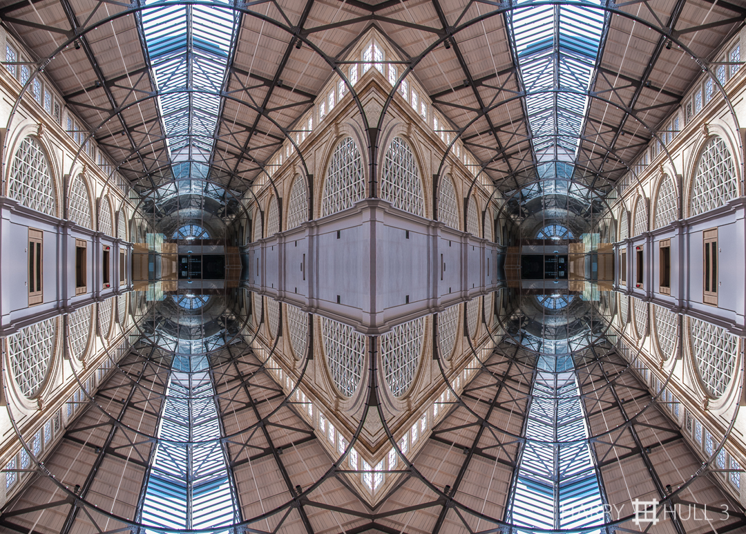 Air space. Photo of the atrium ceiling, Ferry Building, San Francisco, California.