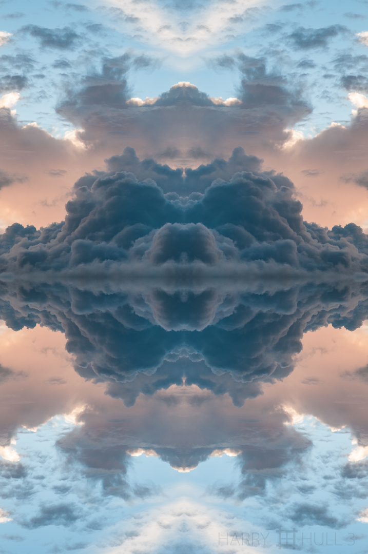 Cloud juggernaut. Photo of sunset clouds over the Paraquas Ridge near San Vito, Costa Rica.