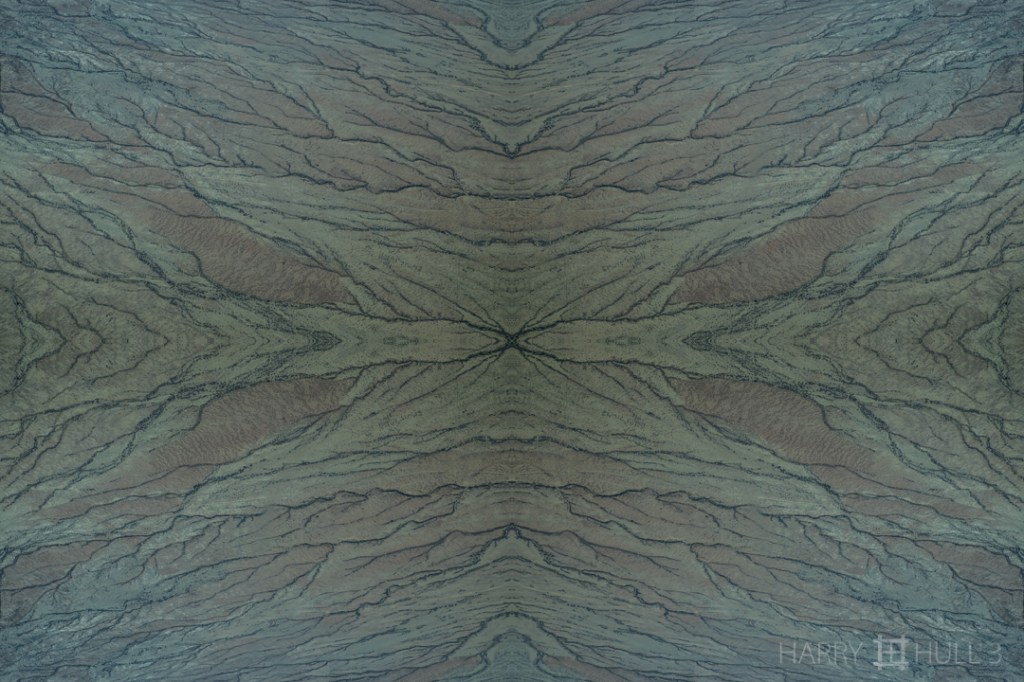 Alluvial fan-dango. Aerial photo of alluvial fan in Namibia between Windhoek and Sossusvlei, Africa.