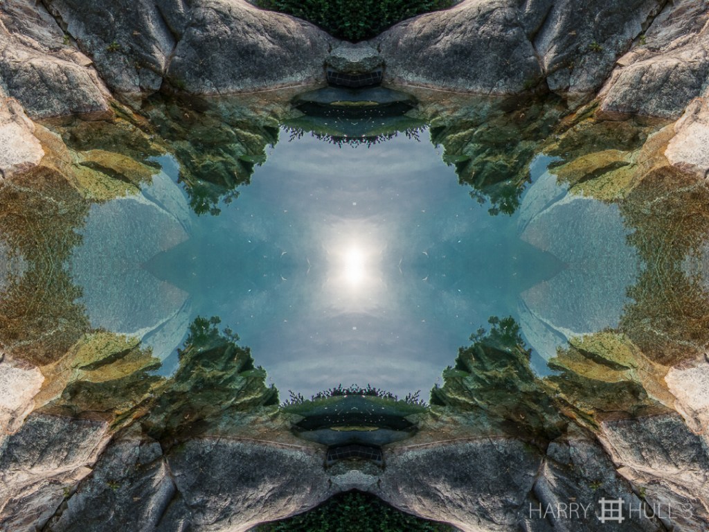 Granite pool. Photo of small pool made next to a natural granite ledge, Essex, Massachusetts.